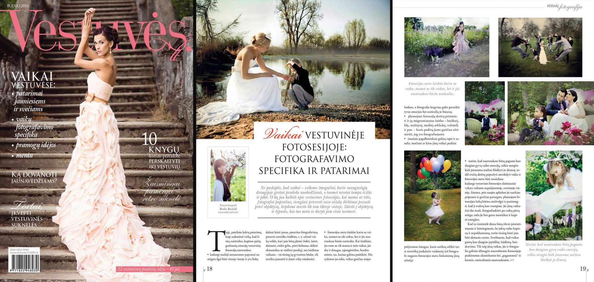 Publikacija Vaikai vestuvėse Vestuves.lt žurnale Fotografė Reda Ruzel