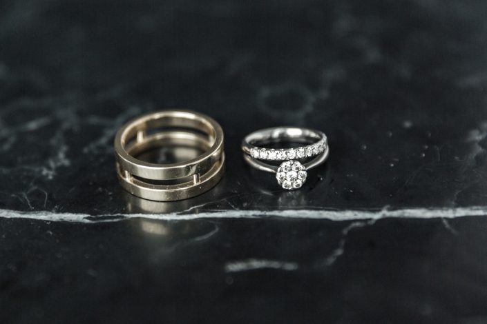 produkto fotografavimas vestuviniai žiedai su deimantais